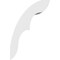 Ekena Millwork 3-in. W x 8-in. D x 12-in. H Ozark Architectural Grade PVC Knee Brace BRCP03X08X12OZK - alternate 2
